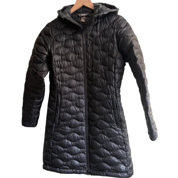 Mountain Hardwear Jackets & Blazers - Mountain Hardwear Womens Nitrous Hooded Down Parka Small Black Down Puffer